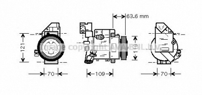 AVA QUALITY COOLING msk425 -  Компрессор, кондиционер